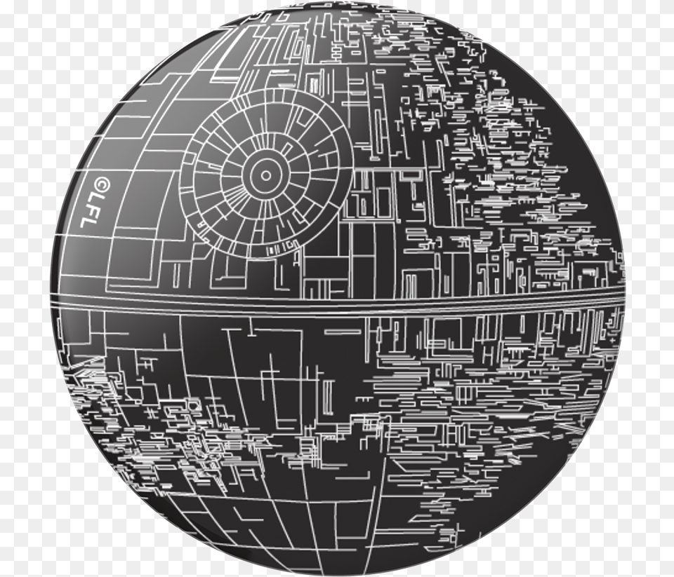 Aluminum Death Star Popgrip Death Star Popsocket, Astronomy, Outer Space, Disk, Planet Png Image