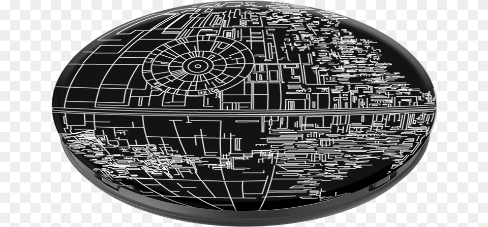 Aluminum Death Star Popsockets, Astronomy, Outer Space, Planet, Sphere Png Image