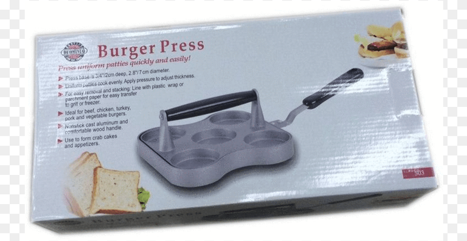 Aluminum Mini Burger Press 5 Slot Cast Trowel, Cooking Pan, Cookware, Food, Sandwich Free Transparent Png