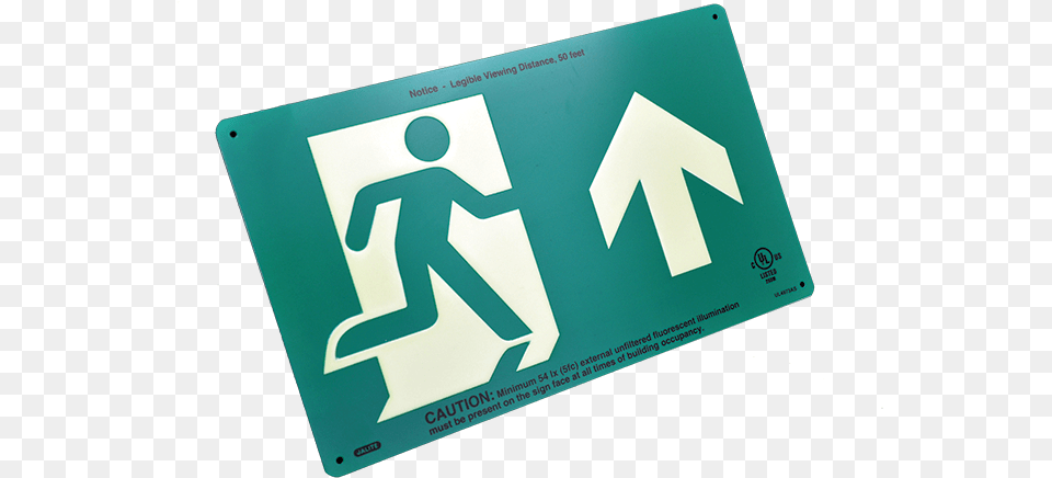 Aluminum Rm Straight Thru 50 Ft Visibility Fire Exit Signs, License Plate, Transportation, Vehicle, Sign Png Image