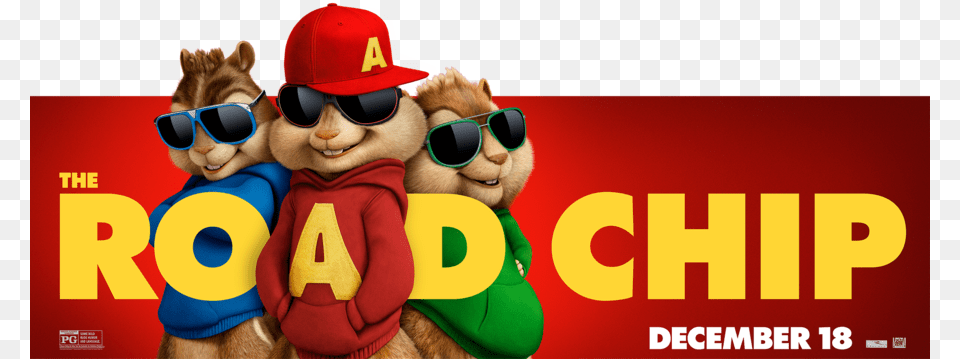 Alvin And The Chipmunks Road Chip Banner Clipart Alvin Alvin And The Chipmunks Road Chip, Accessories, Sunglasses, Baby, Person Free Png