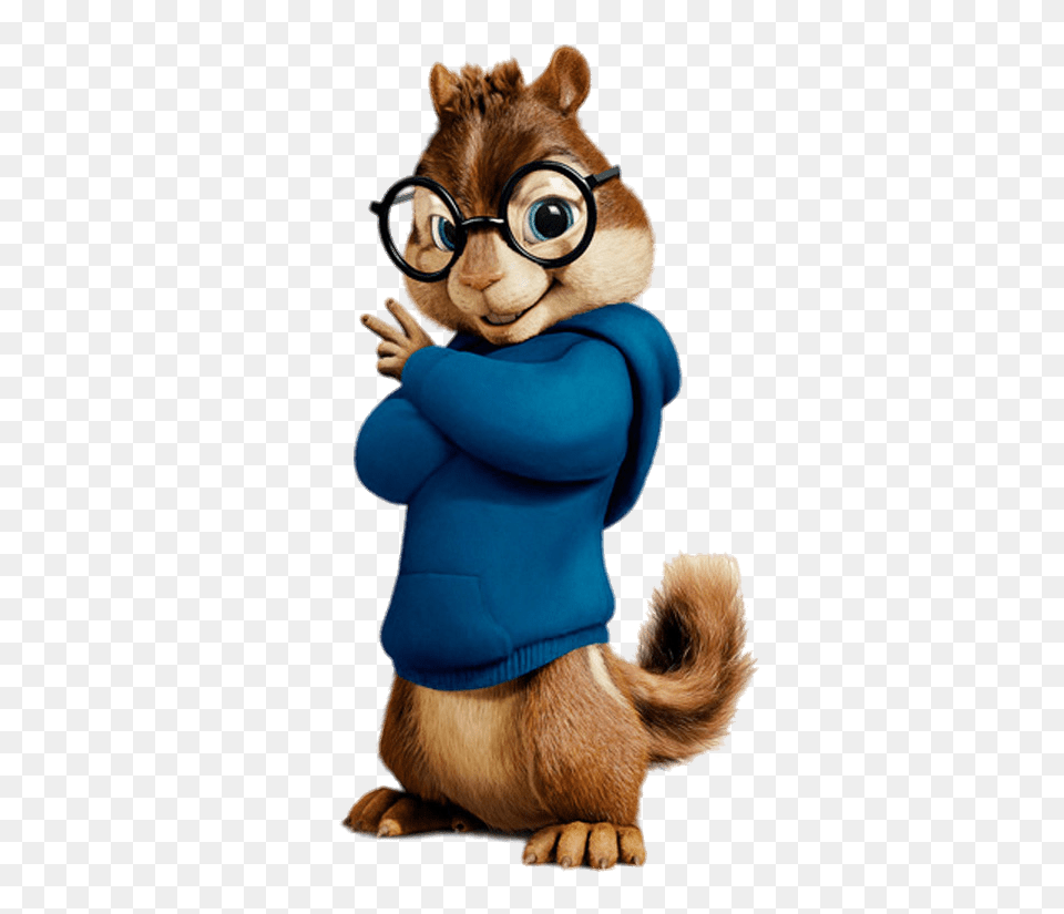 Alvin And The Chipmunks Simon Making Peace Sign, Cartoon, Teddy Bear, Toy Free Png Download