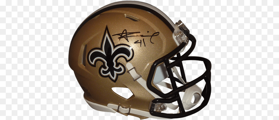 Alvin Kamara Posted Carolina Panthers New Orleans Saints, American Football, Football, Football Helmet, Helmet Free Png