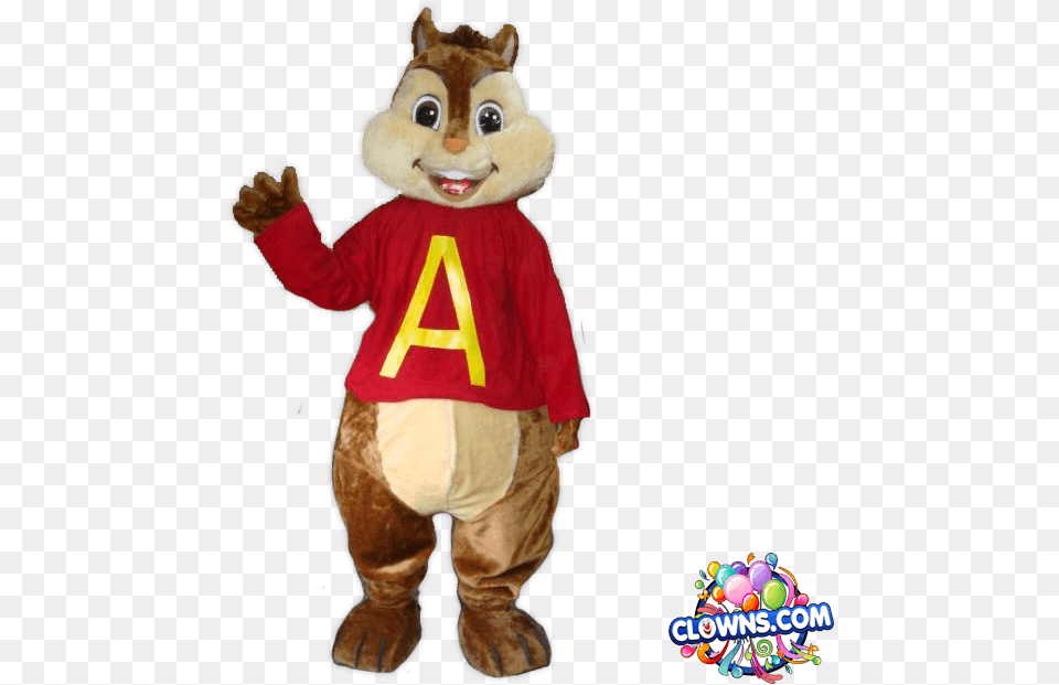 Alvin The Chipmunk Clown, Mascot Png Image