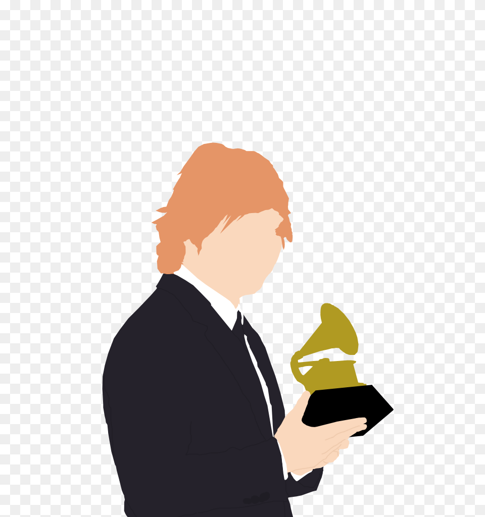 Always Be Plus Ed Sheeran Wins His First Grammy, Reading, Person, Adult, Man Free Png Download