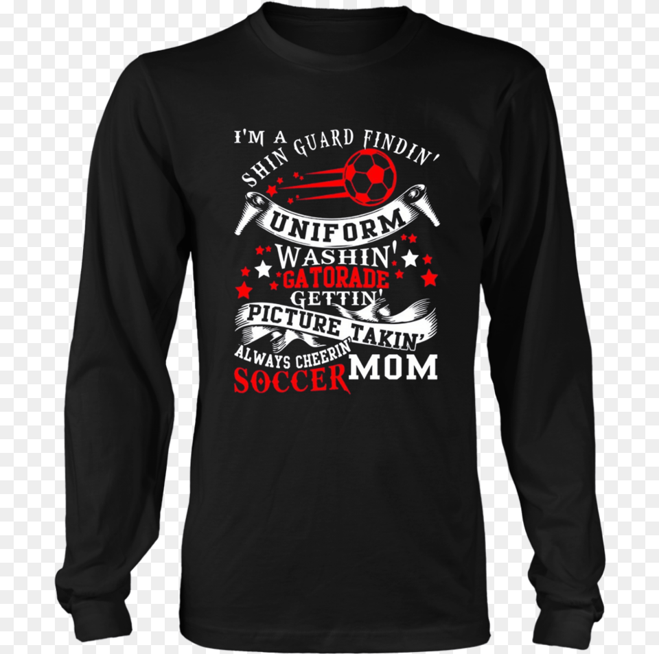 Always Cheering Soccer Mom T Shirt Nirvana Long Sleeve, Clothing, Long Sleeve, T-shirt Png Image