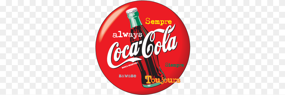 Always Coca Coca Cola Download, Beverage, Coke, Soda, Food Png