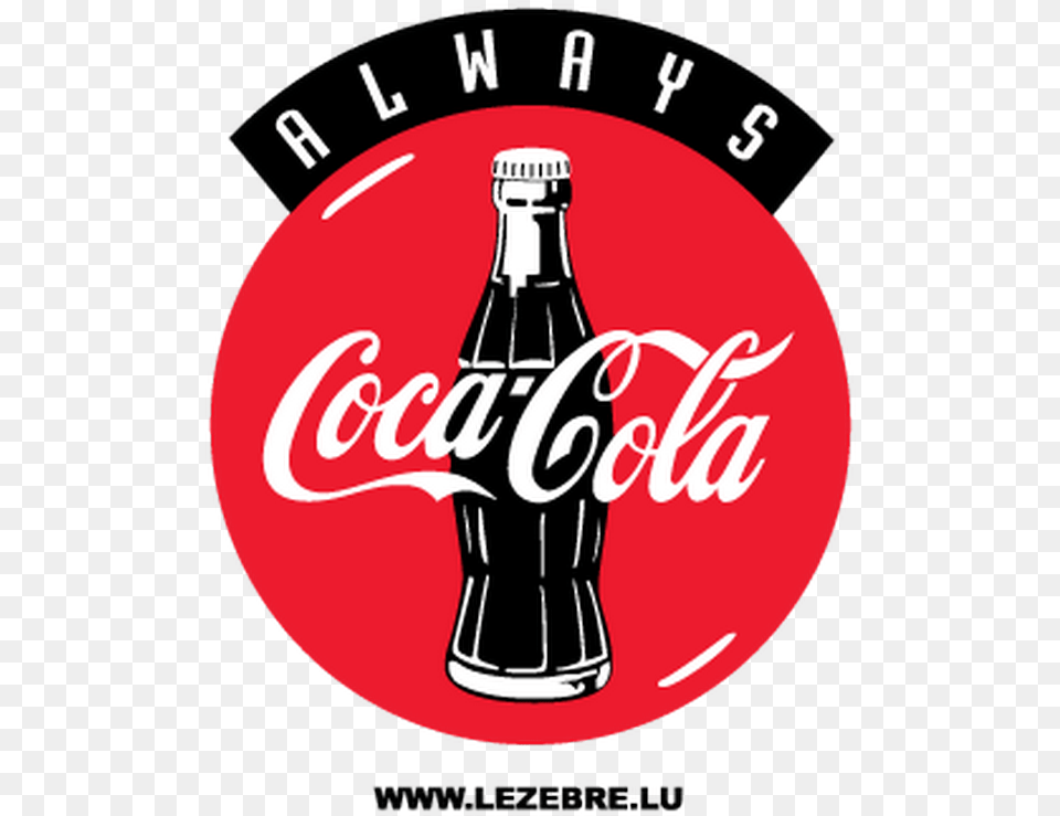 Always Coca Cola Sticker Coca Cola, Beverage, Coke, Soda, Food Free Png