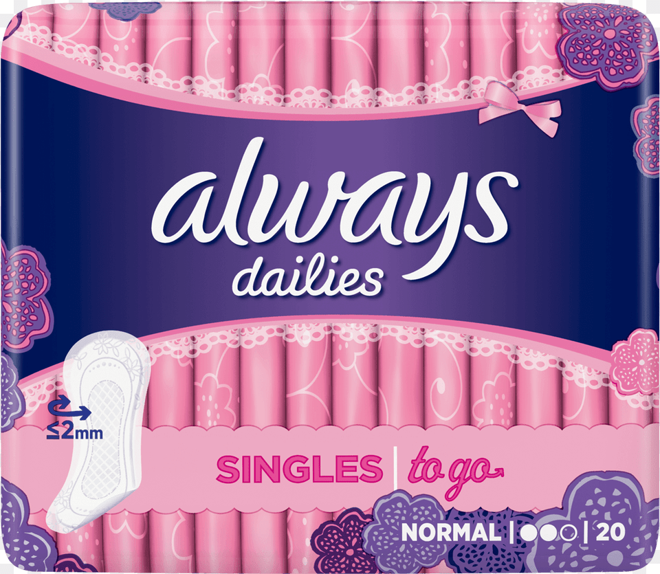 Always Dailies Singles To Go Pantyliners Always Dailies Singles To Go, Crib, Furniture, Infant Bed Free Png Download