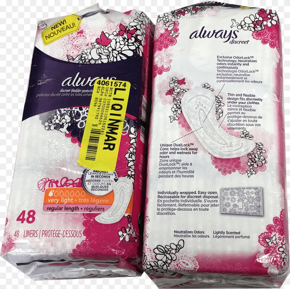 Always Discreet Incontinence Liners Kitten Png