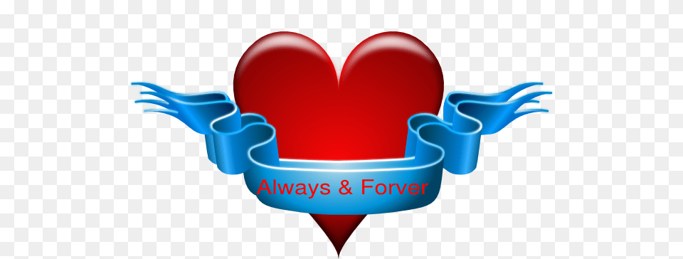 Always Forever Clip Art, Heart Png