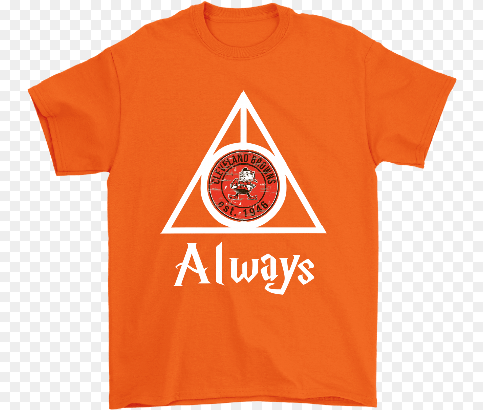 Always Love The Cleveland Browns X Harry Potter Mashup Shirts Chiefs Grinch Shirt, Clothing, T-shirt, Triangle Free Transparent Png