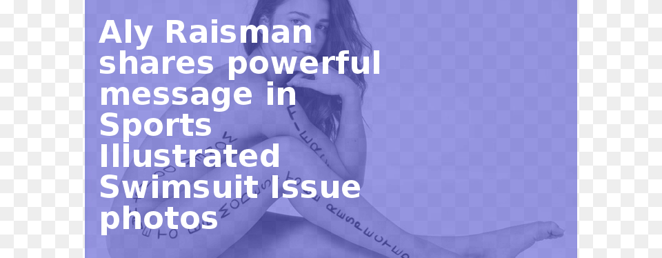 Aly Raisman Shares Powerful Message In Sports Illustrated Sharon39s Shorts Fantasy Dark Or Hopeful Stories, Adult, Tattoo, Skin, Person Png Image