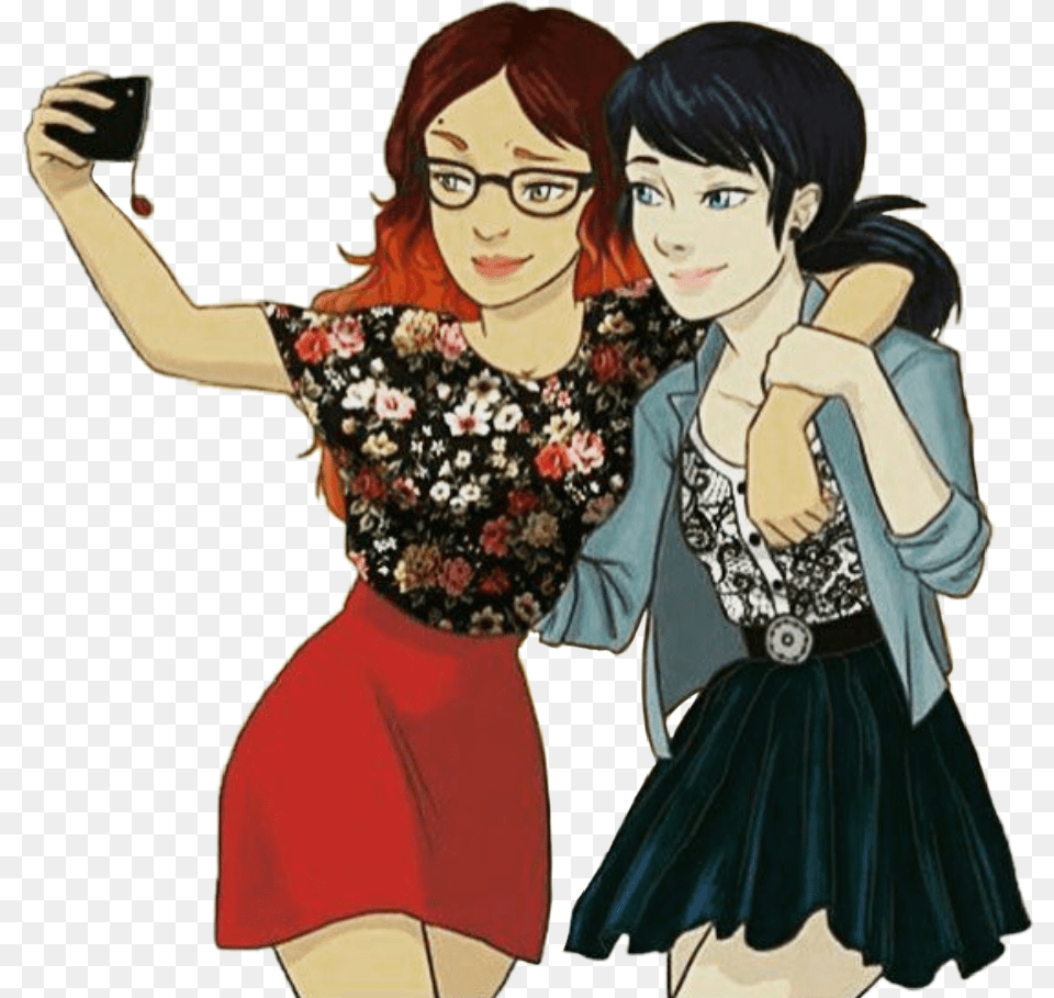Alya And Marinette, Publication, Book, Comics, Woman Png