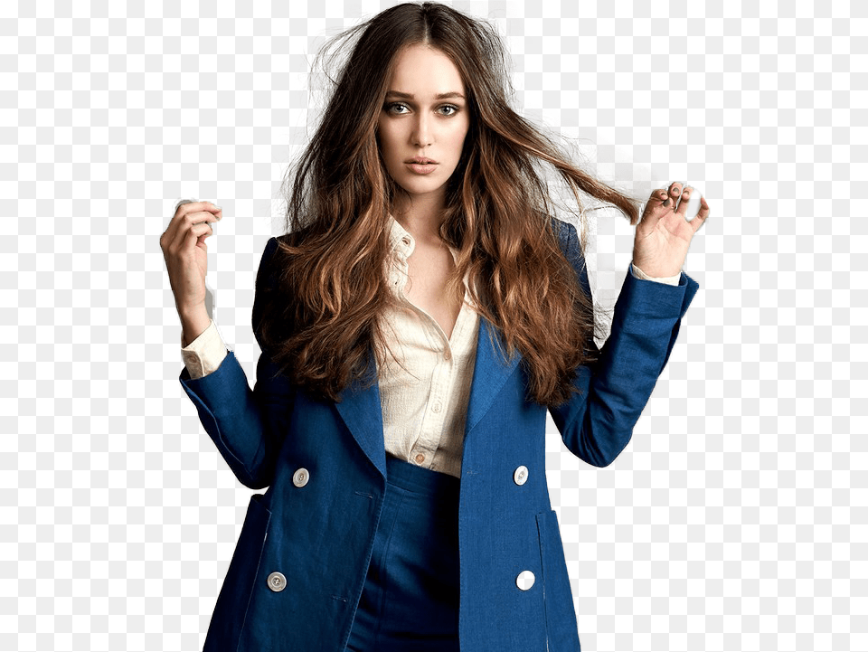 Alycia Debnam Carey In A Suit, Blazer, Clothing, Coat, Jacket Png Image