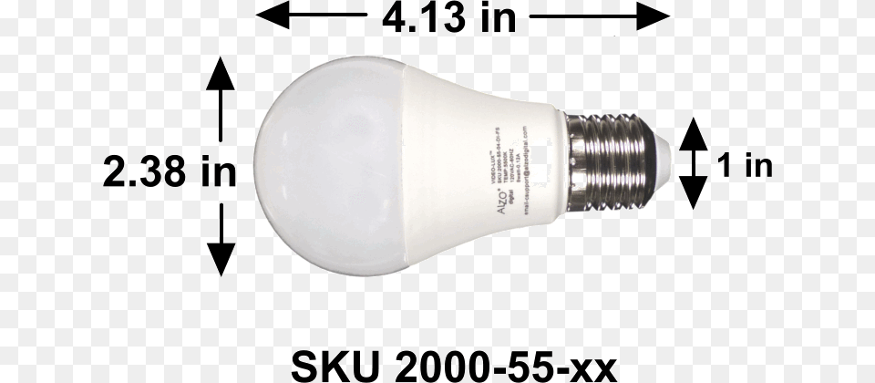 Alzo 8w Joyous Light Dimmable Led Full Spectrum Light Dimensions Of A Light Bulb, Lightbulb, Smoke Pipe Png