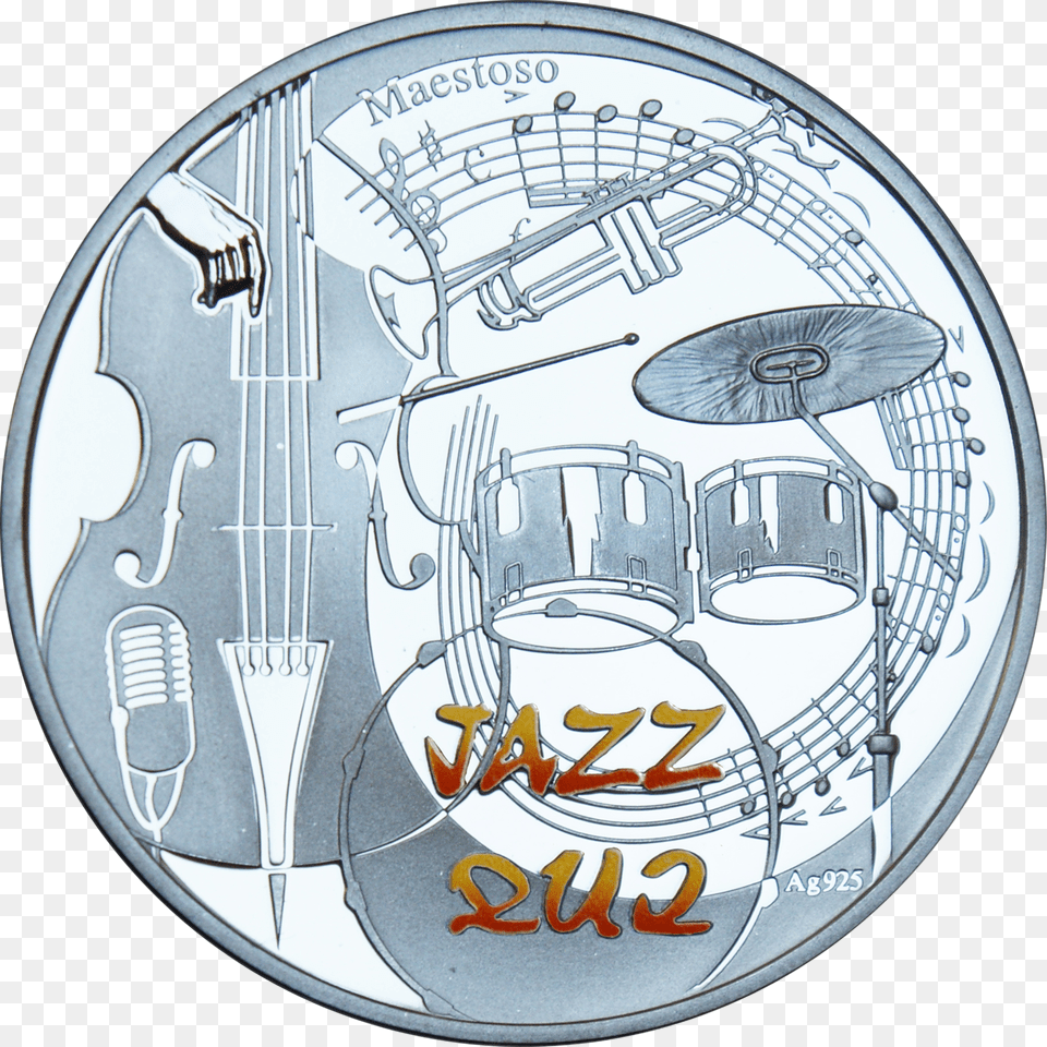 Am 1000 Dram Ag 2010 Jazz B, Coin, Money, Musical Instrument Png Image