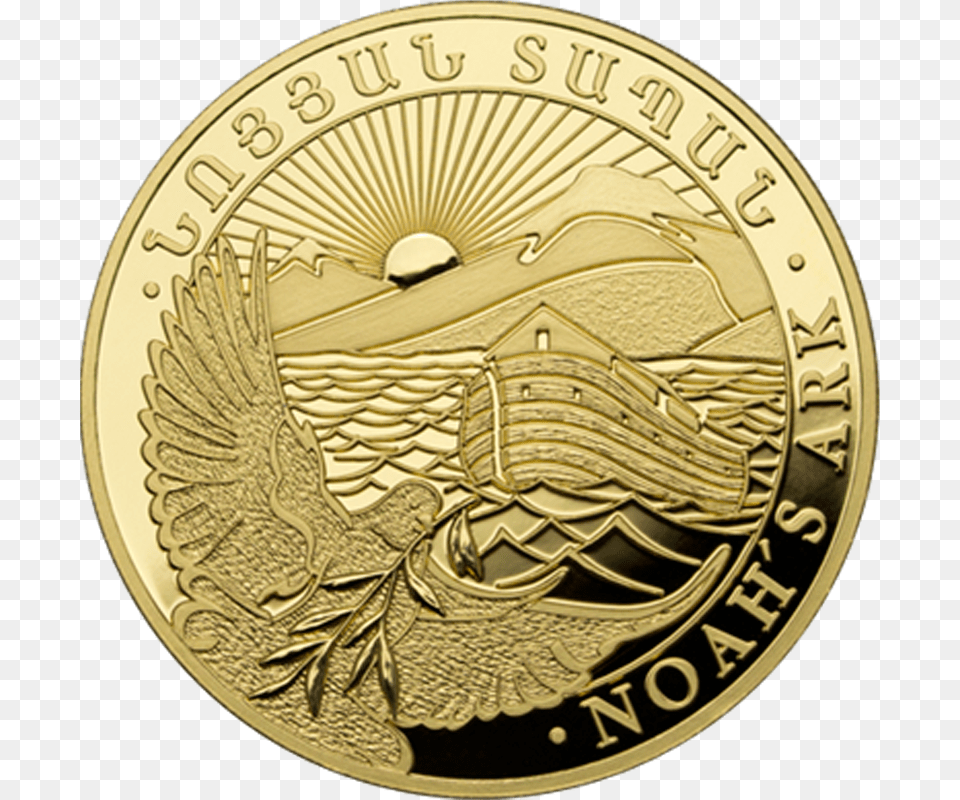 Am Noah S Ark Gold B, Coin, Money Free Transparent Png
