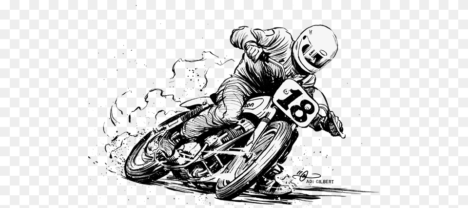 Ama Flat Track Flat Track Motorcycle Vector, Transportation, Vehicle, Adult, Male Free Png