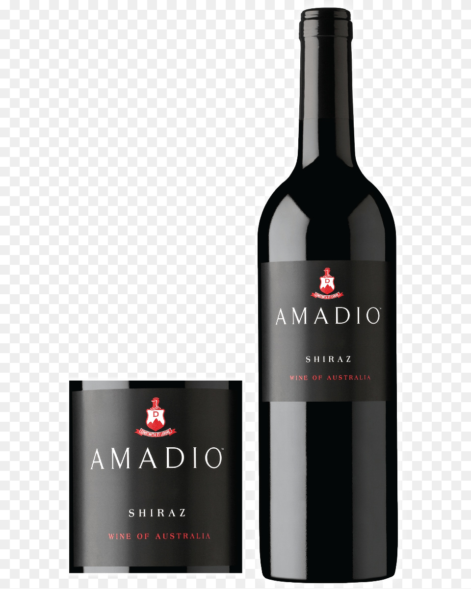 Amadio Black Label Shiraz 1 Glass Bottle, Alcohol, Beverage, Liquor, Wine Free Transparent Png