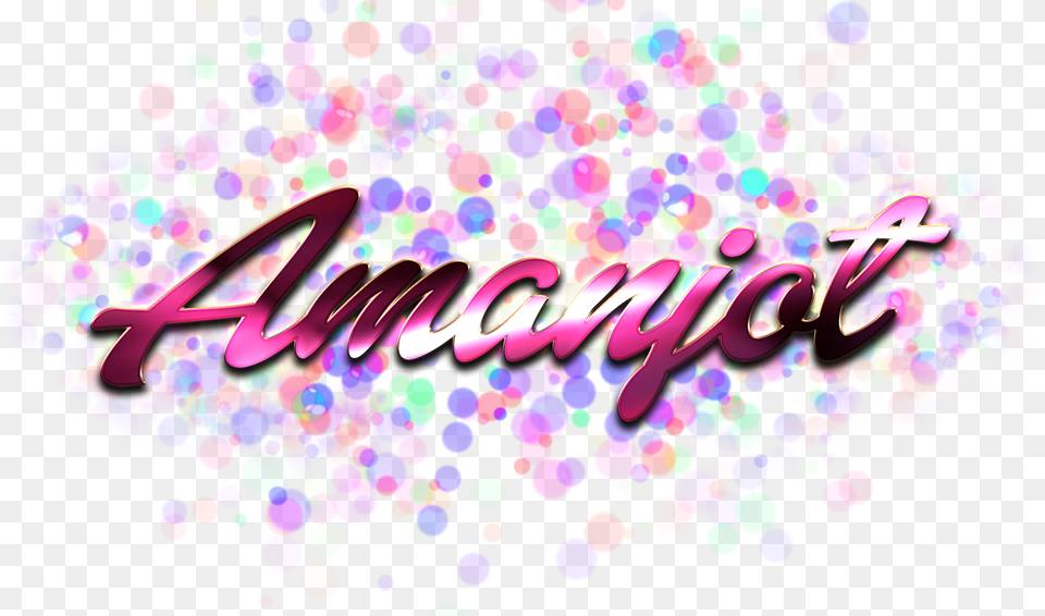 Amanjot Name Logo Bokeh Olive Name, Art, Graphics, Purple, Paper Free Transparent Png