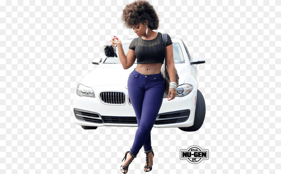 Amara La Negra Car Executive Car, Clothing, Pants, Adult, Shoe Free Png Download