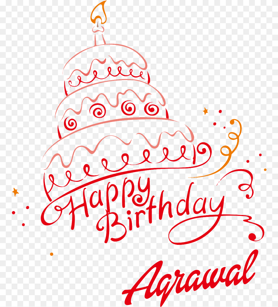 Amardeep Happy Birthday Vector Cake Name Illustration, Text Png