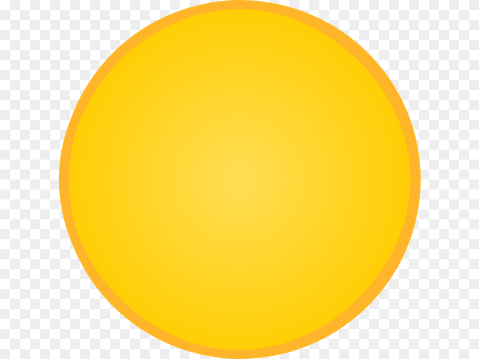 Amarillo Crculo Ronda Oro Forma Botn Brillante Circle, Nature, Outdoors, Sky, Sphere Free Png Download