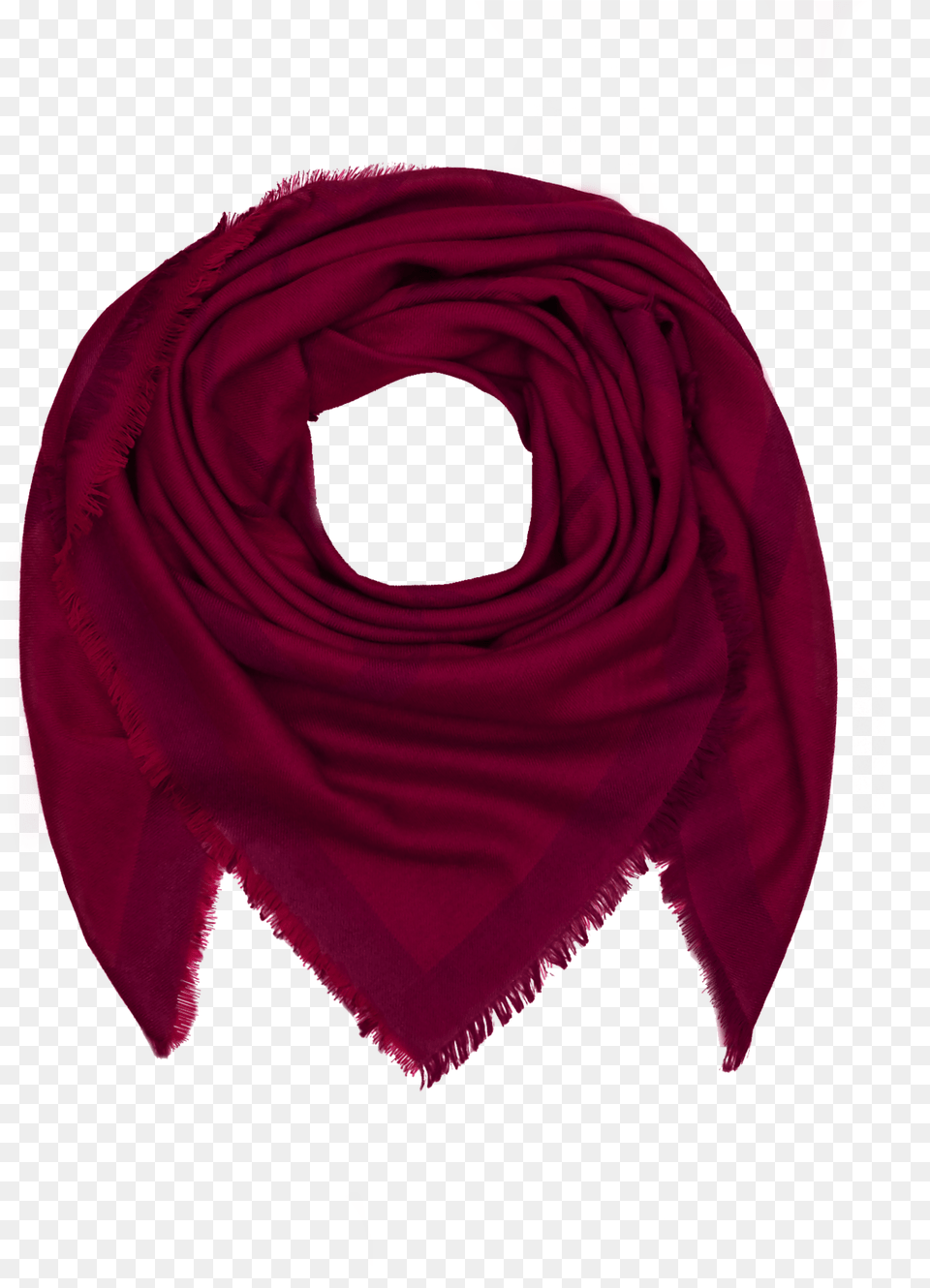 Amaryllis Burgundy Merino Wool Scarf Wrapped, Clothing, Stole Free Transparent Png