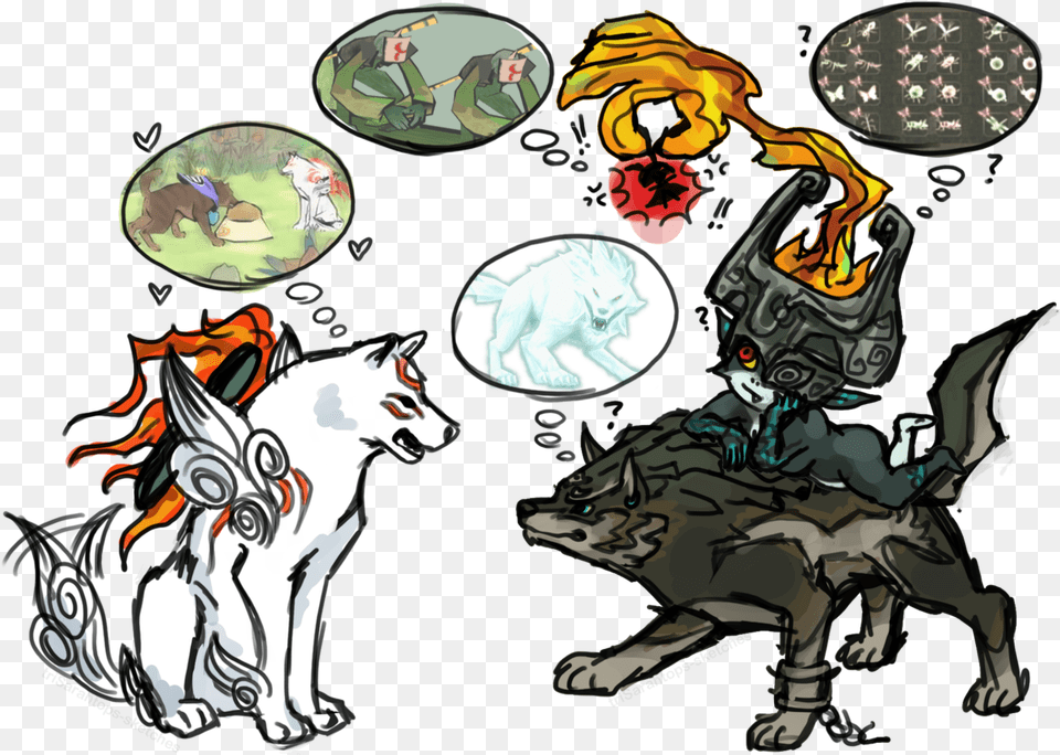 Amaterasu And Wolf Link, Book, Comics, Publication, Art Free Png