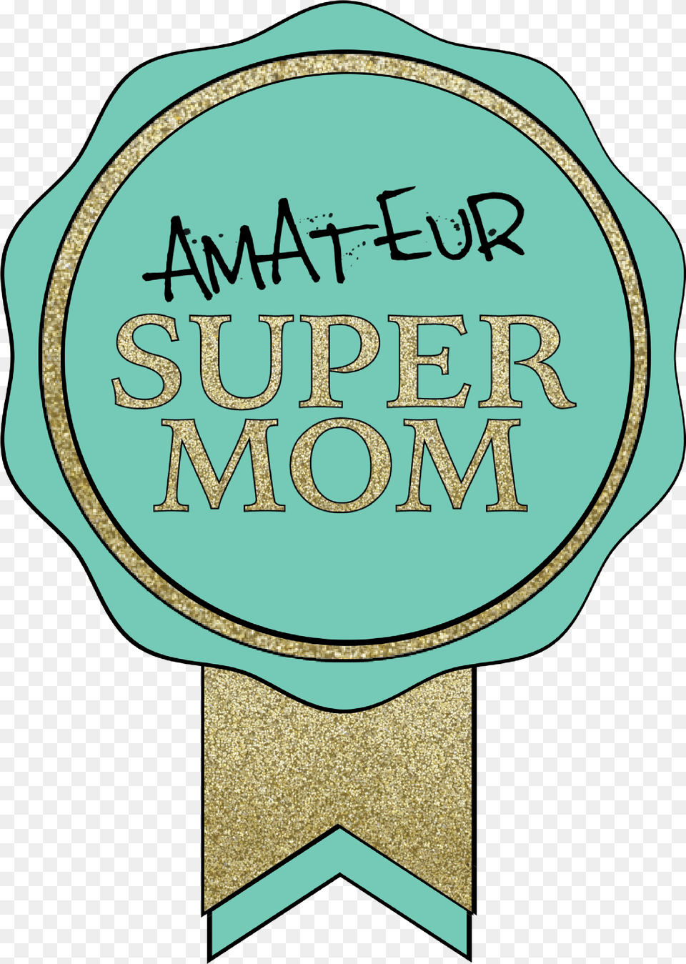 Amateur Super Mom Badge Circle, Book, Publication, Logo, Symbol Png Image