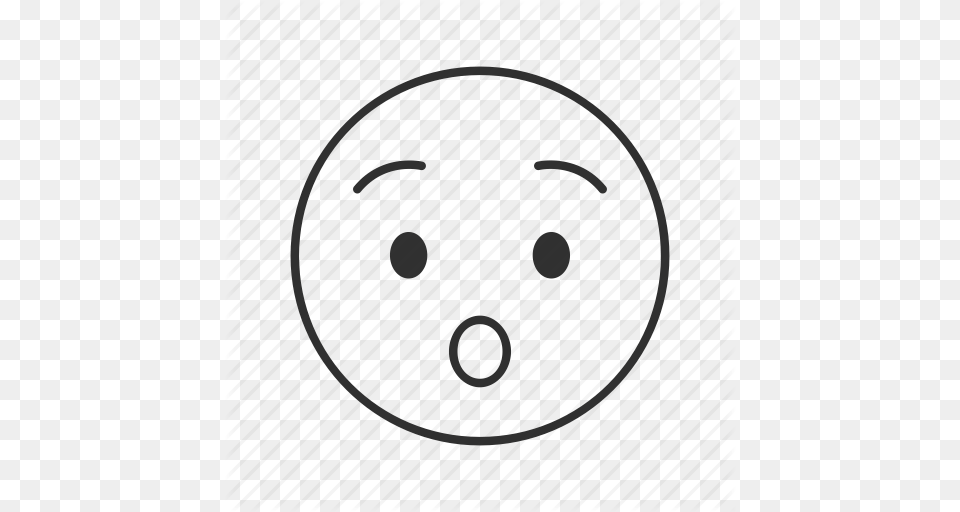 Amazed Emoji Shocked Shocked Face Surprised Surprised Face, Sphere, Gate, Machine, Spoke Free Png Download