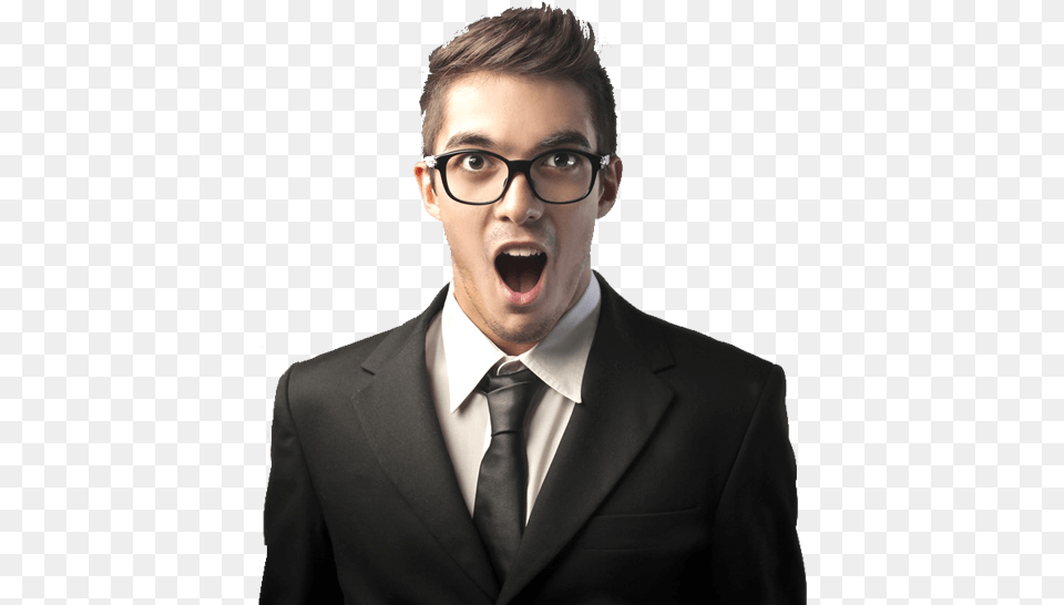 Amazed Man, Accessories, Suit, Person, Tie Free Png Download