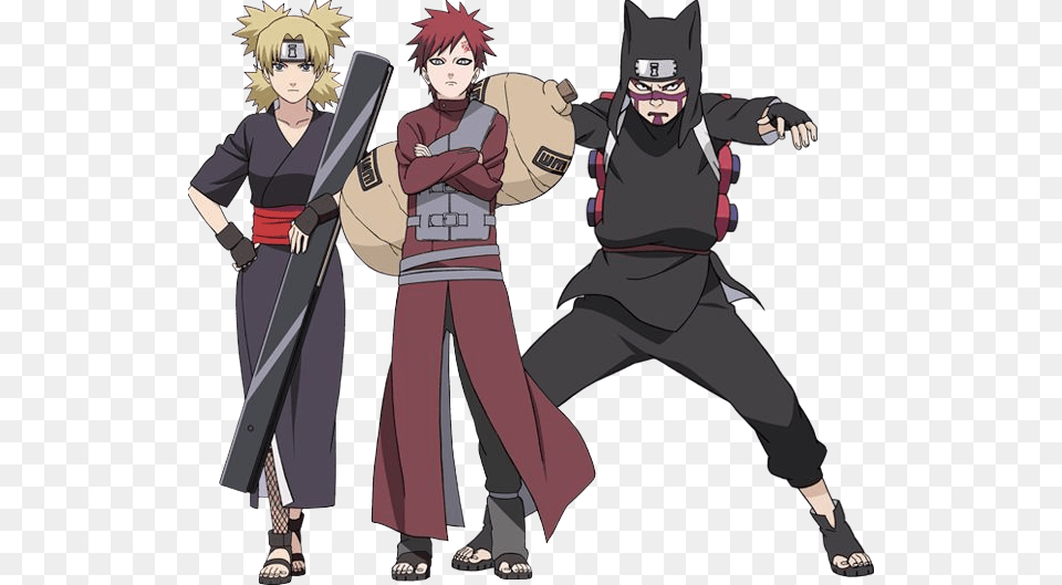 Amazing Anime And Black Image Temari Gaara And Kankuro, Publication, Book, Comics, Adult Free Png