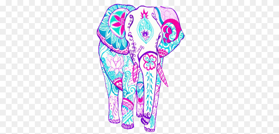 Amazing Art Tattoo Labour And Tatting, Animal, Elephant, Mammal, Wildlife Png Image