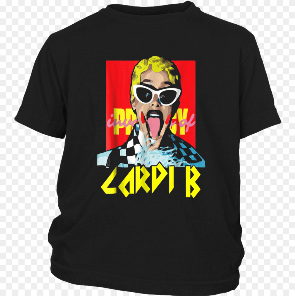 Amazing Crazy Cardi B Funny Shirt Costume Gift Tees, T-shirt, Clothing, Sunglasses, Accessories Free Png Download