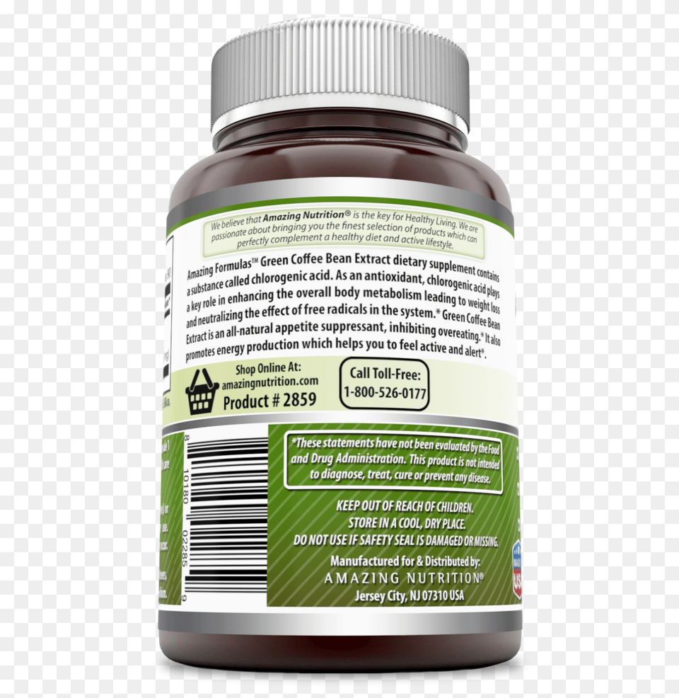 Amazing Formulas Green Coffee Bean Extract 400 Mg 90 Capsule, Herbal, Herbs, Plant, Food Png