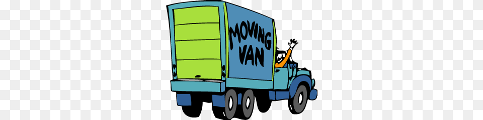 Amazing Moving Truck Clip Art Moving Van Clipart Best, Moving Van, Transportation, Vehicle, Machine Free Png