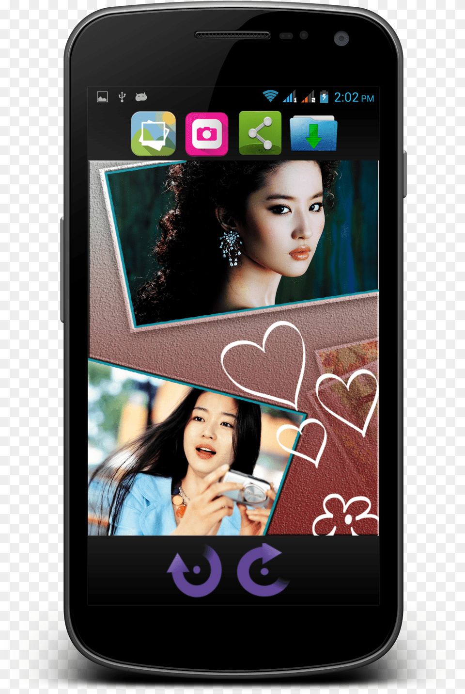 Amazing Photo Collage Android App Iphone, Electronics, Mobile Phone, Phone, Adult Free Png