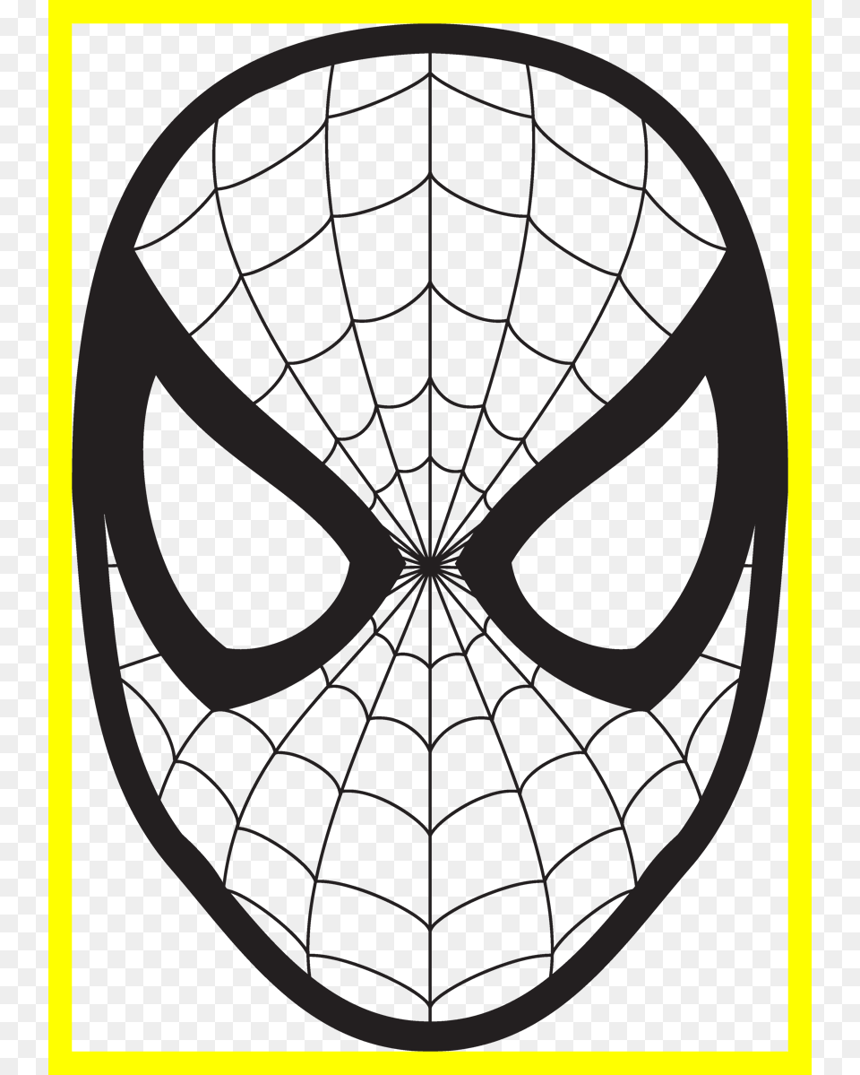 Amazing Spiderman Logo Mask Wall Fun Stuff Cara De Spiderman Para Colorear, Ammunition, Grenade, Weapon, Symbol Free Png Download