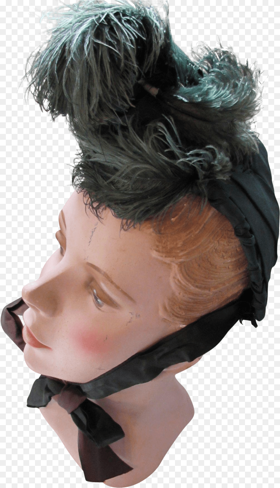 Amazing Victorian Era Capote Bonnet Hat In Forest Green Hat, Adult, Clothing, Male, Man Free Png