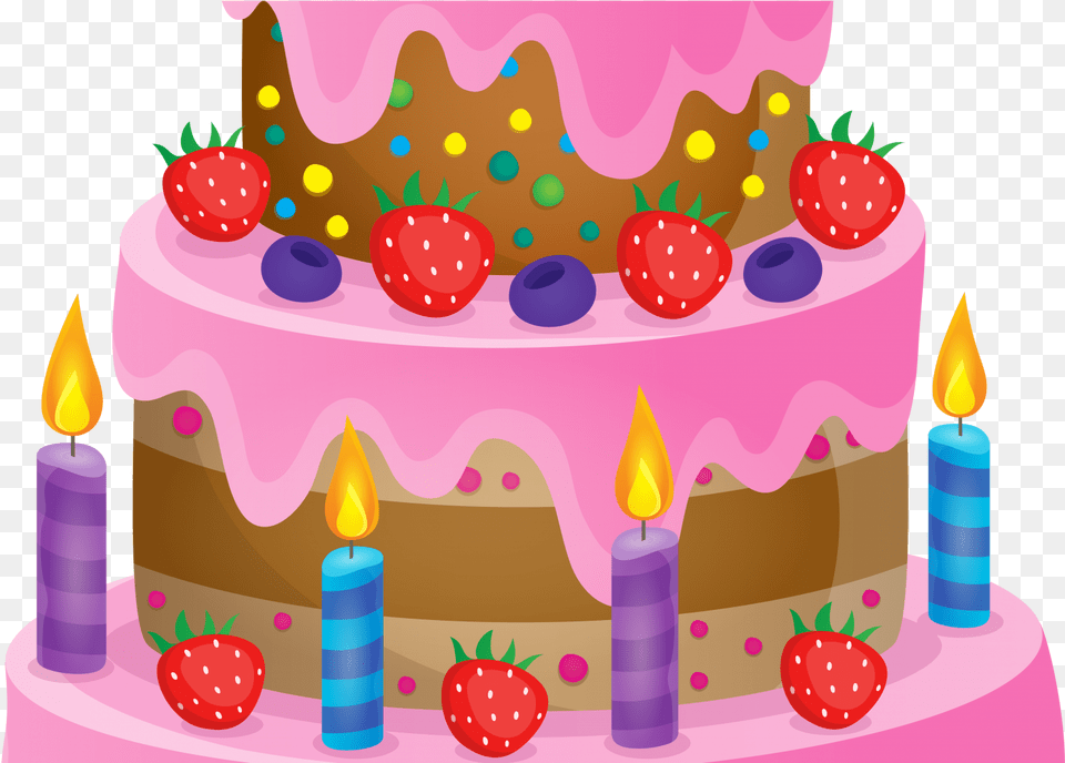 Amazingay Cake Clip Art Happy Clipart Black And White, Birthday Cake, Cream, Dessert, Food Free Transparent Png