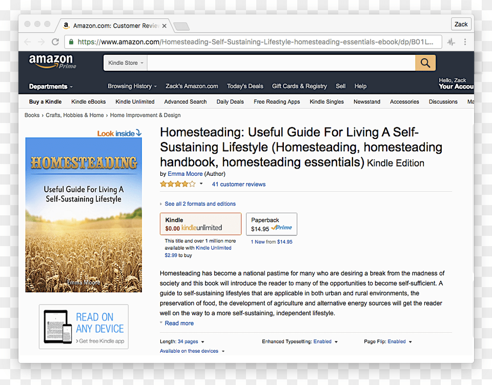 Amazon Account Locked Background Homesteading Useful Guide For Living A Self Sustaining, File, Webpage, Page, Text Free Transparent Png
