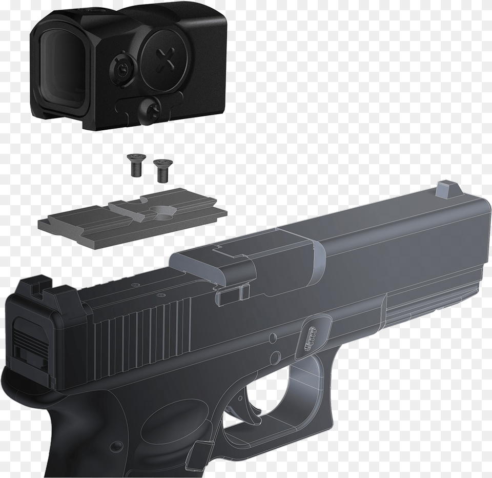 Amazon Airsoft Glock Full Auto Switch Aimpoint Acro Glock Mos, Firearm, Gun, Handgun, Weapon Png