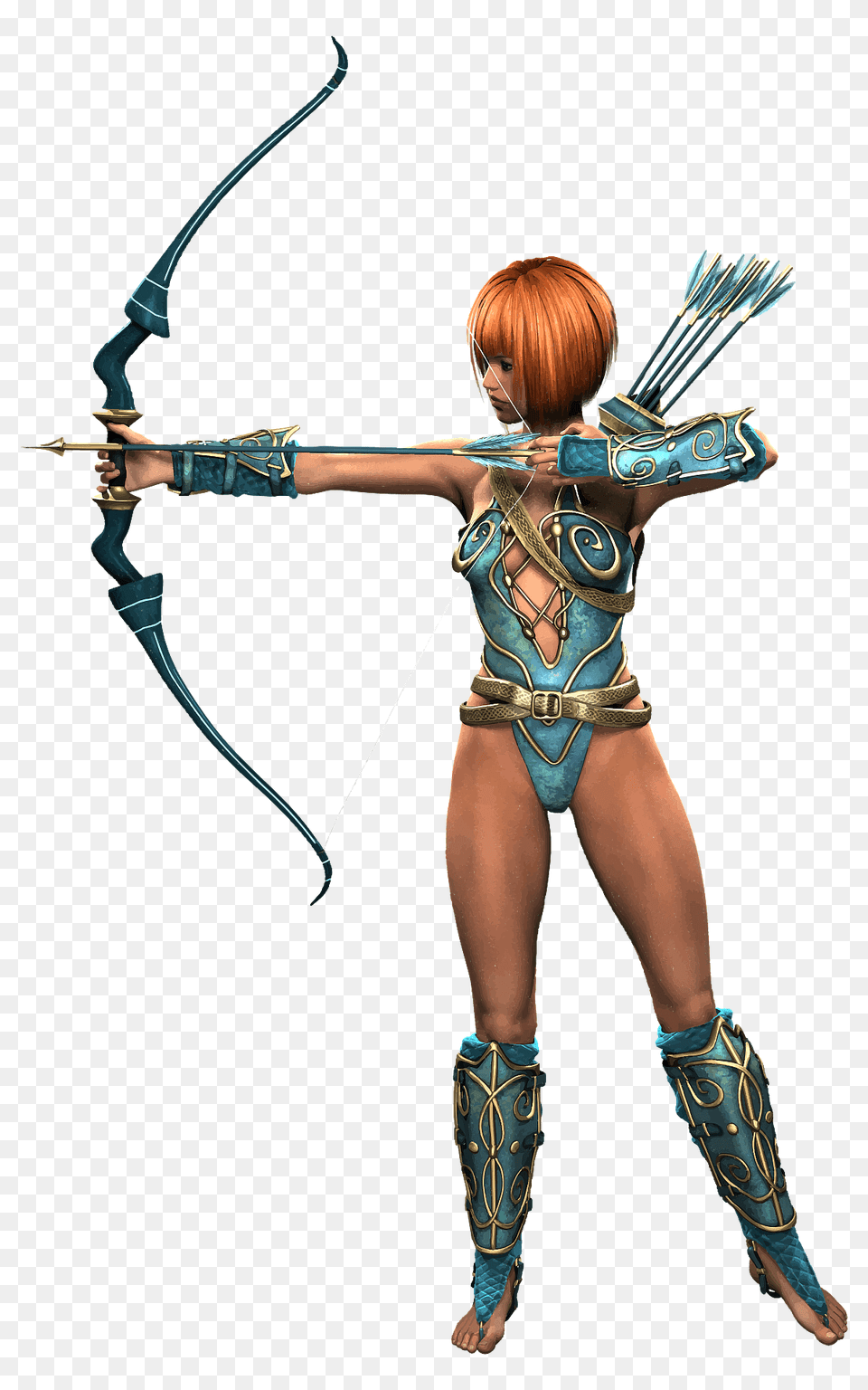 Amazon Archer Clipart, Archery, Weapon, Bow, Sport Free Png Download