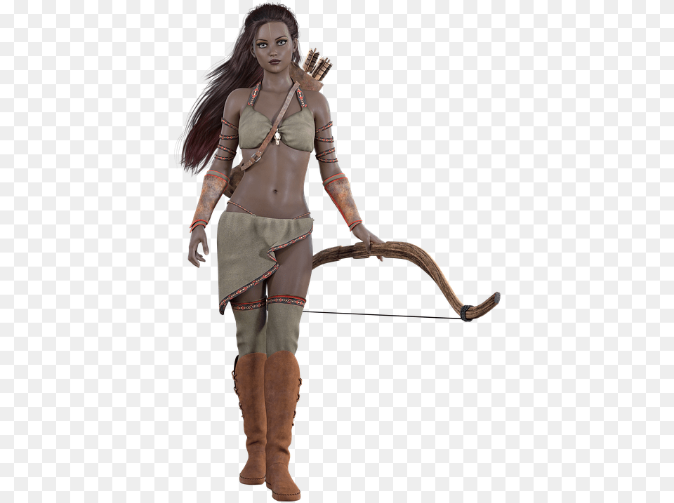 Amazon Arrow Fantasy Human Archer Female, Adult, Person, Woman, Costume Free Png