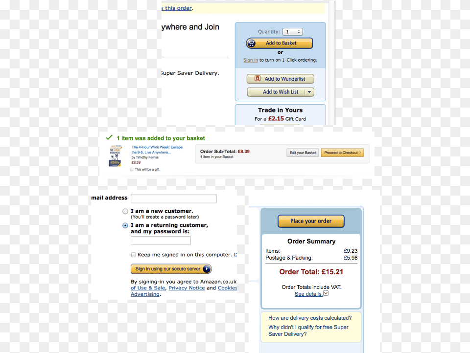 Amazon Checkout Amazon Proceed To Checkout Steps, Page, Text Free Transparent Png