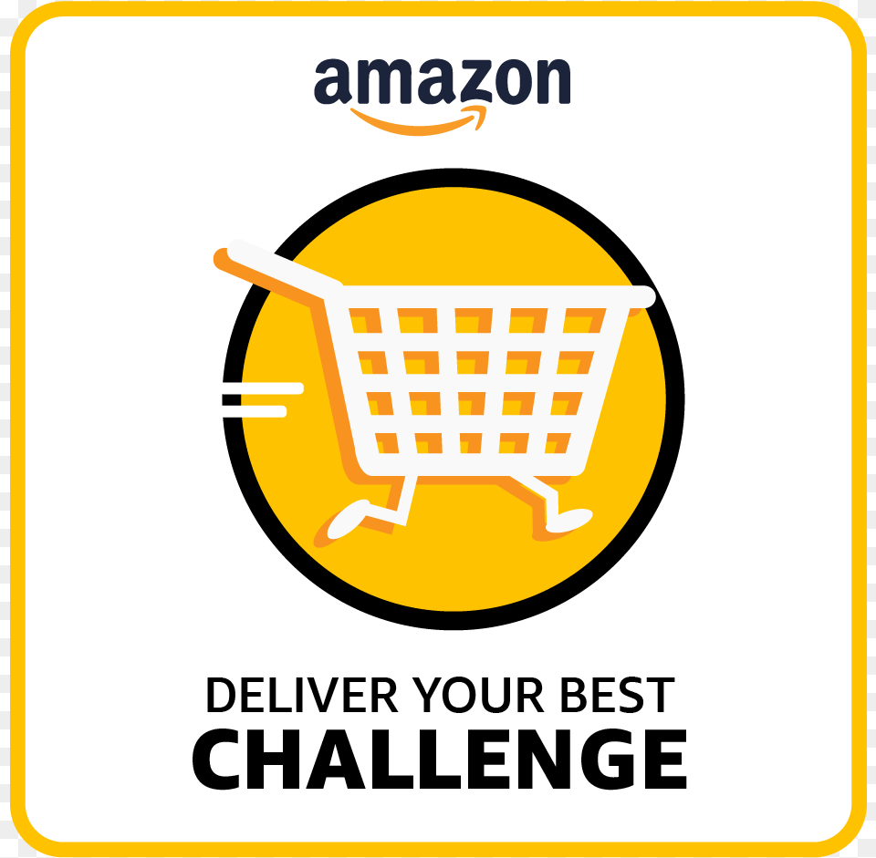 Amazon Deliver Your Best Challenge Logo, Advertisement, Poster, Basket Png