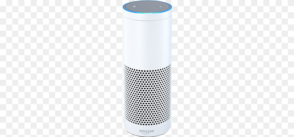 Amazon Echo In White Amazon Alexa White, Electronics, Speaker Png Image