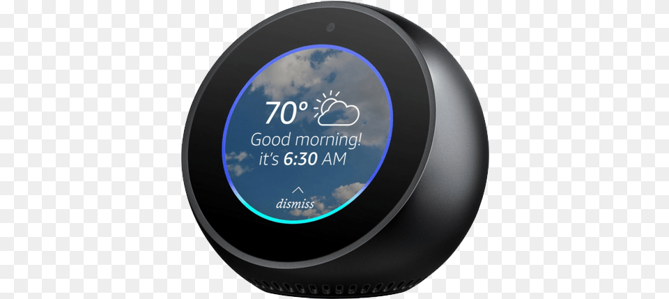 Amazon Echo Spot Black, Aftershave, Bottle, Disk, Face Free Png